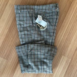Juicy Couture Cropped Wool Houndstooth Pants